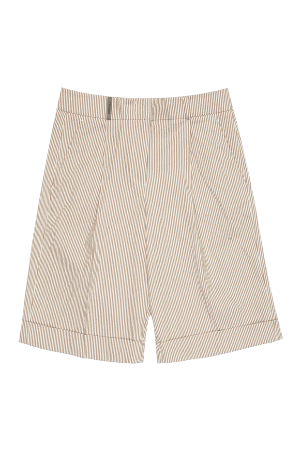 Peserico woman beige cotton shorts for women купить с ценами и фото 168641 - photo 1