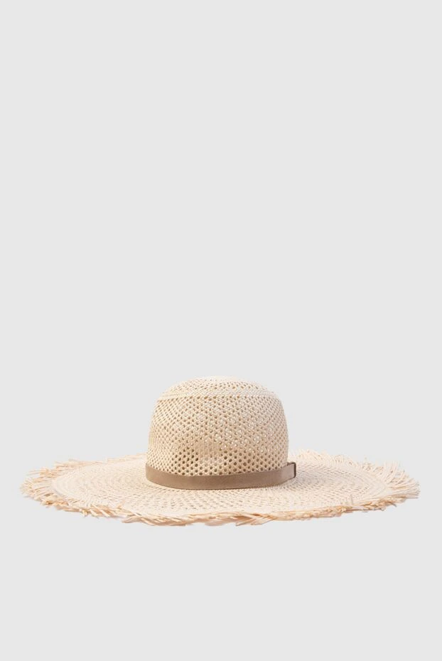 Peserico woman beige straw hat for women купить с ценами и фото 168668 - photo 1