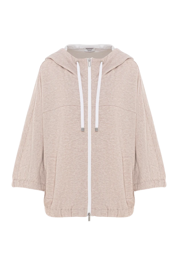 Women's hoodie with wide sleeves and elastic hem - photo 1