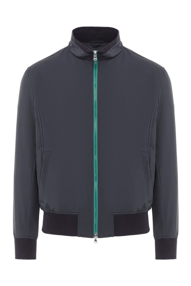 Barba Napoli blue wool and polyester jacket for men 168708 - photo 1