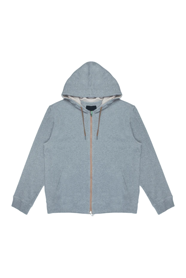 Barba Napoli man gray cotton and polyamide hoodie купить с ценами и фото 168716 - photo 1