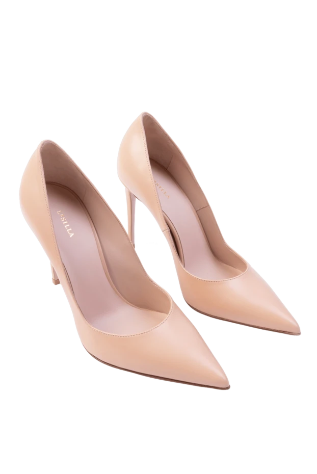 Miu Miu woman women's beige high-heeled shoes made of genuine leather 178355 - photo 3