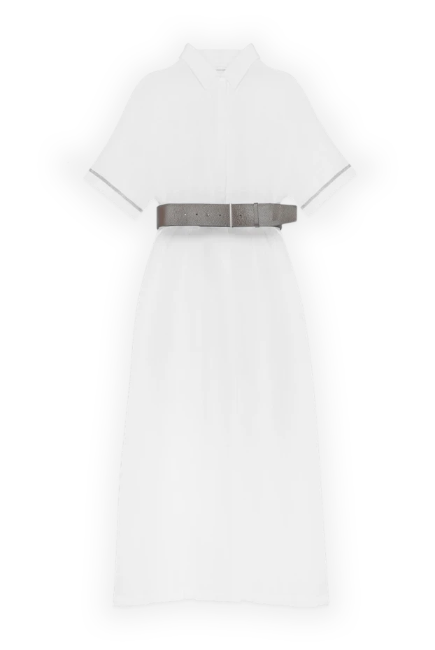 Fabiana Filippi woman white linen dress for women купить с ценами и фото 168739 - photo 1