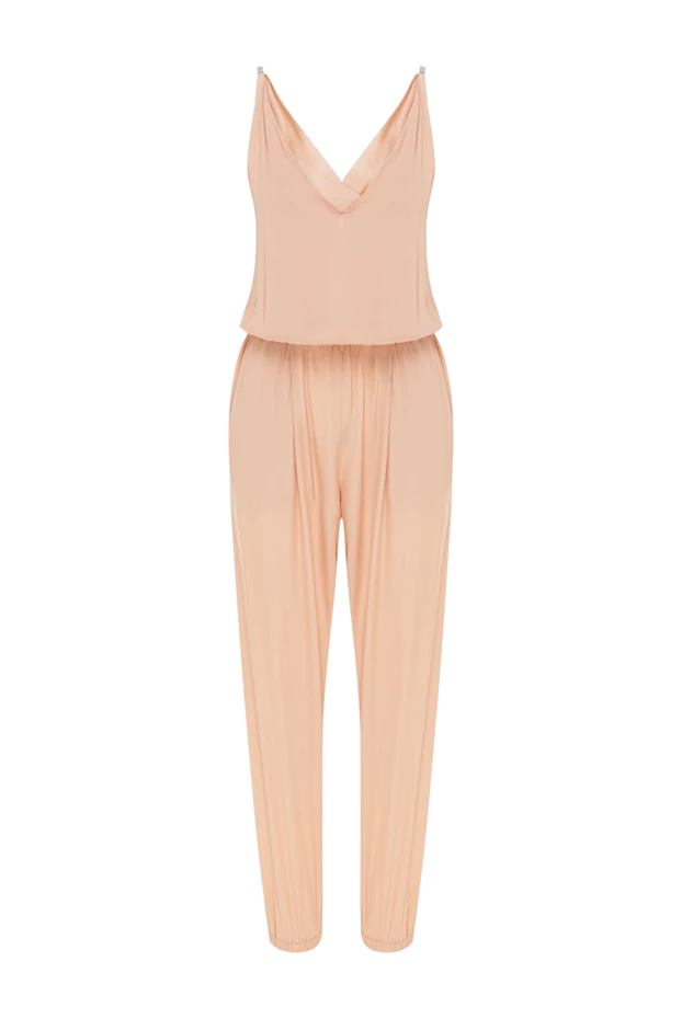 Комбинезон из ацетата и шелка розовый женский - фото 1