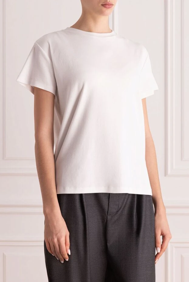 Fabiana Filippi футболка женская белая базовая 168755 - фото 3