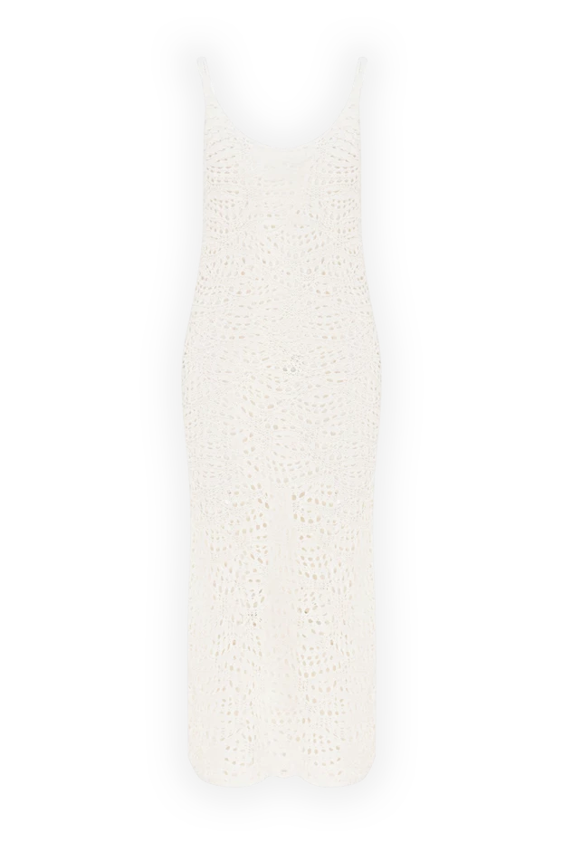 Ажурлы мақтадан жасалған ақ көйлек әйелдерге арналған - фото 1