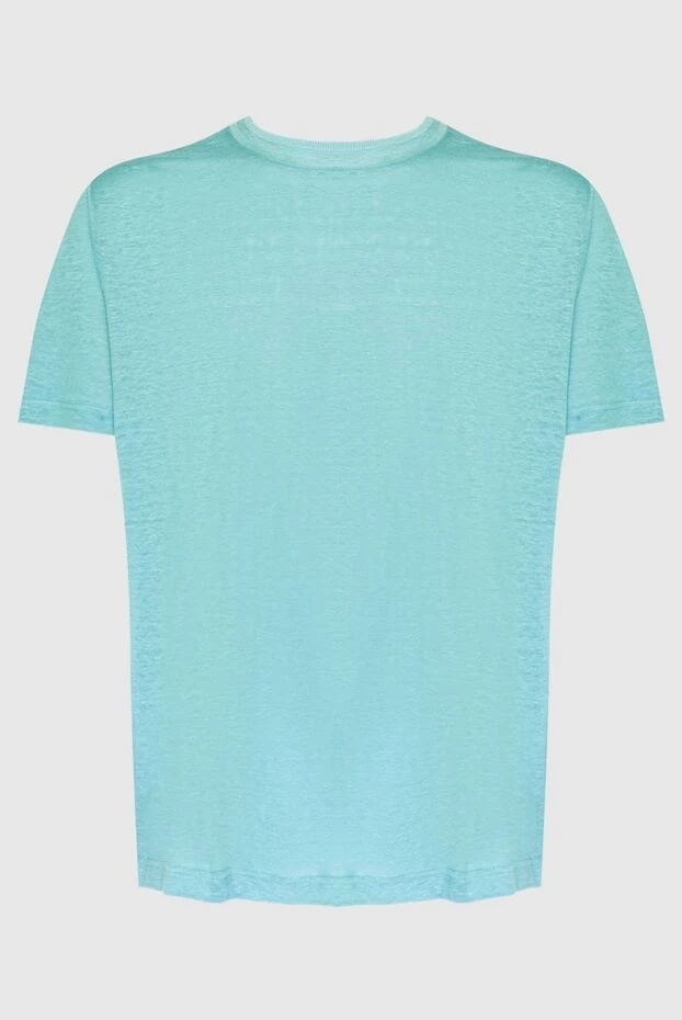 Loro Piana man blue linen t-shirt for men купить с ценами и фото 168775 - photo 1