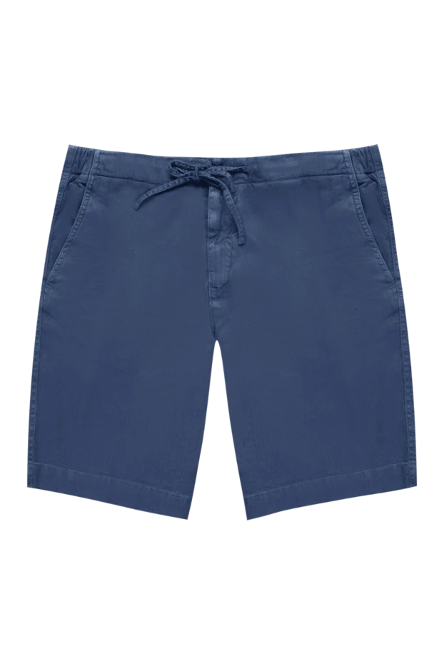 Loro Piana man blue linen and cotton shorts for men купить с ценами и фото 168817 - photo 1