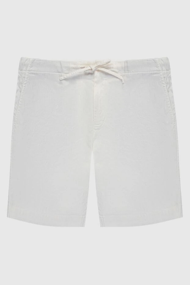 Loro Piana man white linen and cotton shorts for men купить с ценами и фото 168818 - photo 1