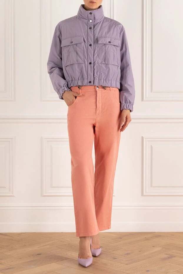 Loro Piana woman pink linen and cotton jeans for women купить с ценами и фото 168819 - photo 2