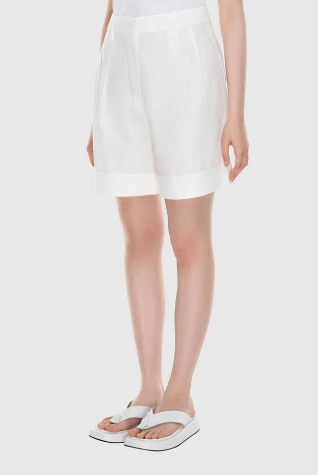 Loro Piana летние хлопковые шорты с подгибом и стрелками для образа в стиле casual 168830 - фото 3