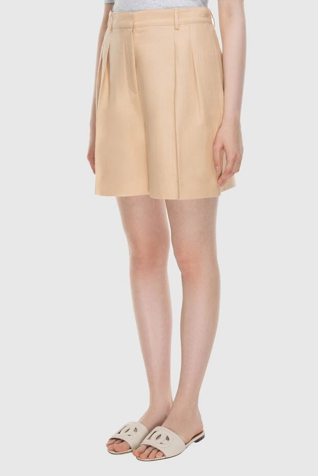 Loro Piana летние шорты женские свободные из льна с поясом и защипами








 168831 - фото 3