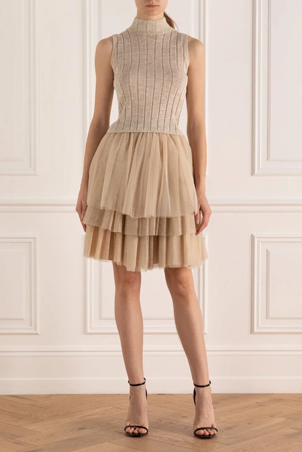 Brunello Cucinelli women's fitted knit top with a high neck
 168841 - photo 3