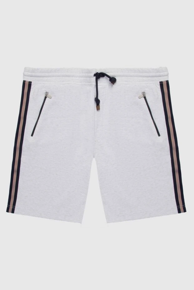 Brunello Cucinelli ерлерге арналған ақ мақта және нейлон шорттары 168881 - фото 1