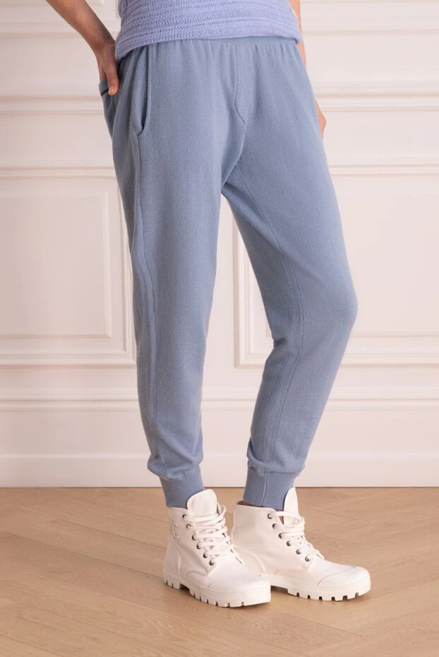 Brunello Cucinelli blue pants for women 168885 - photo 3