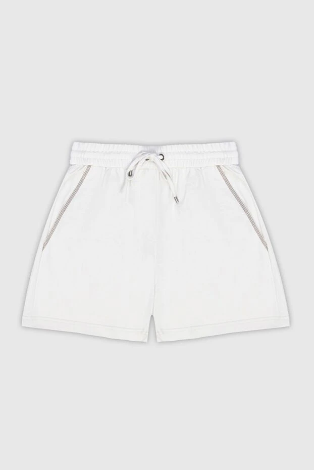 White cotton shorts for women - photo 1