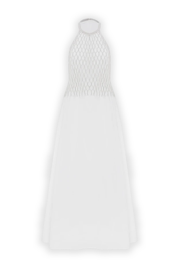 Әйелдерге арналған көк мақта және полиамидті көйлек - фото 1