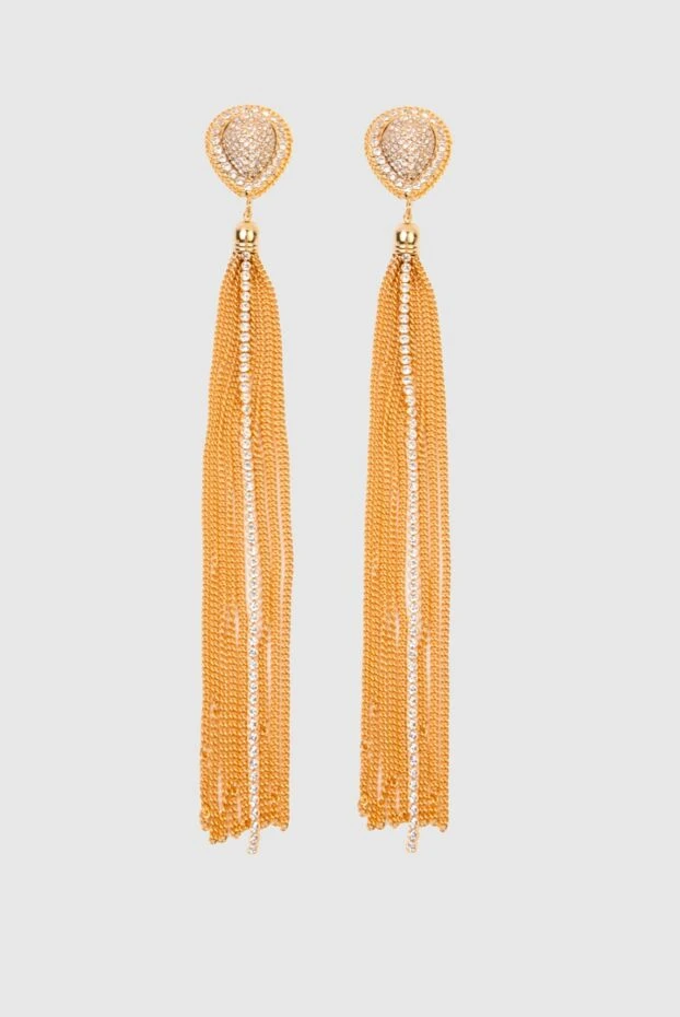 Alessandra Rich woman yellow earrings for women купить с ценами и фото 168935 - photo 1