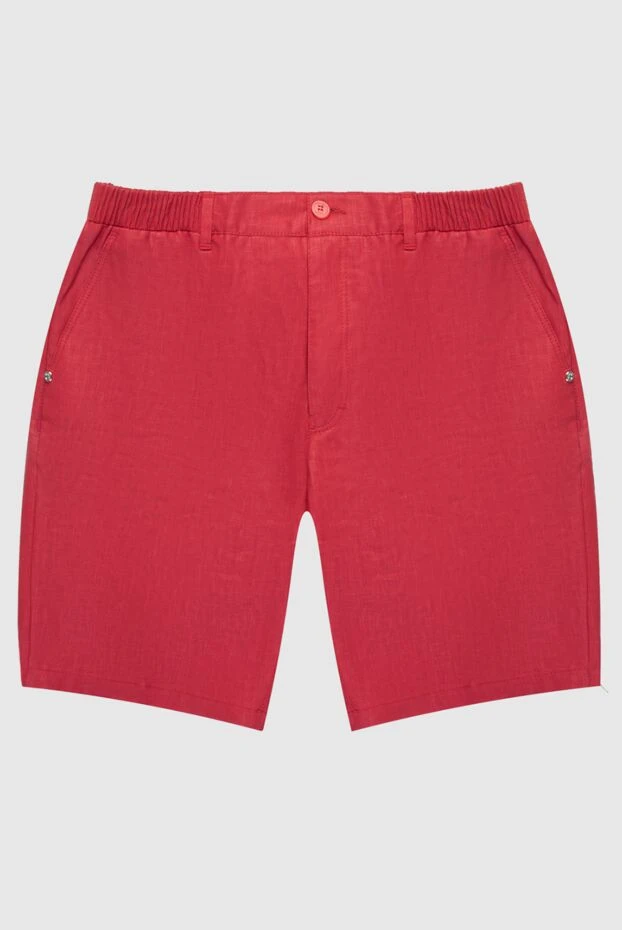 Stefano Ricci ерлерге арналған қызыл зығыр шорт 168969 - фото 1