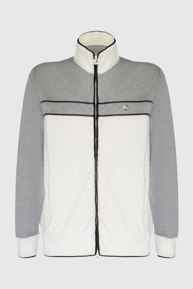 Stefano Ricci костюм спортивный мужской из хлопка, шелка и полиамида серый 168975 - фото 1