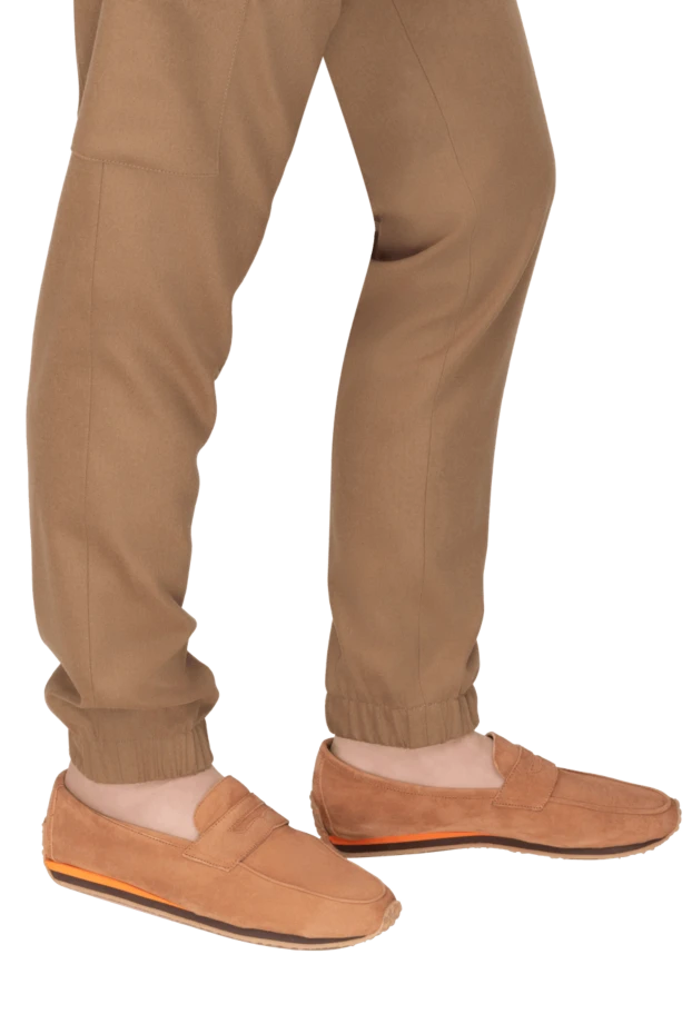 Andrea Ventura man beige suede drivers for men купить с ценами и фото 168981 - photo 2