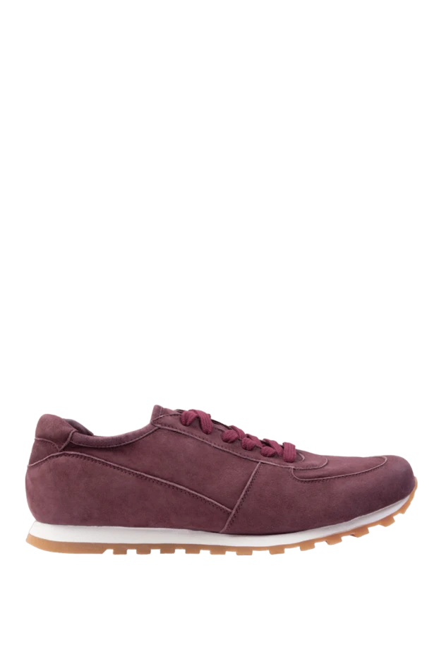 Andrea Ventura man burgundy suede sneakers for men купить с ценами и фото 168989 - photo 1