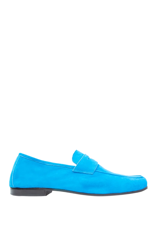 Andrea Ventura man blue suede loafers for men купить с ценами и фото 168998 - photo 1