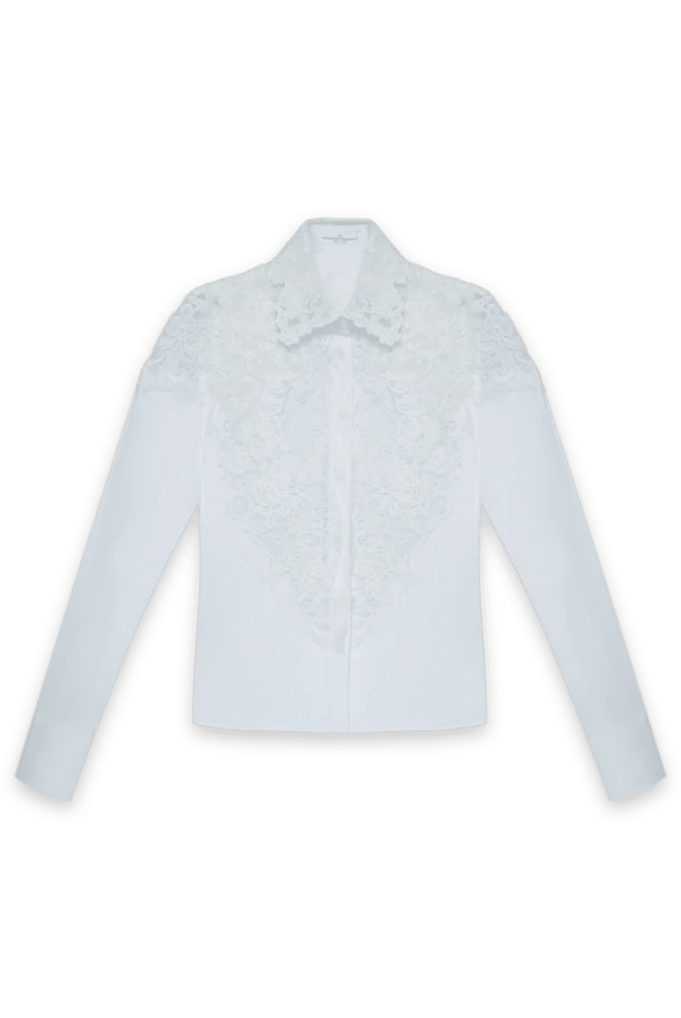 Ermanno Scervino woman white cotton blouse for women купить с ценами и фото 169046 - photo 1