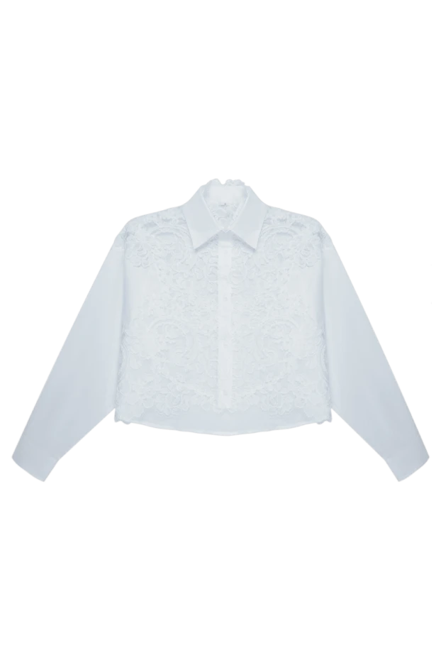 Ermanno Scervino woman white cotton blouse for women купить с ценами и фото 169050 - photo 1