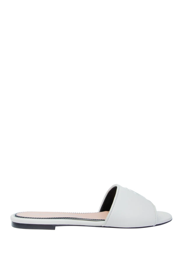 Ermanno Scervino woman white leather flip-flops for women купить с ценами и фото 169052 - photo 1