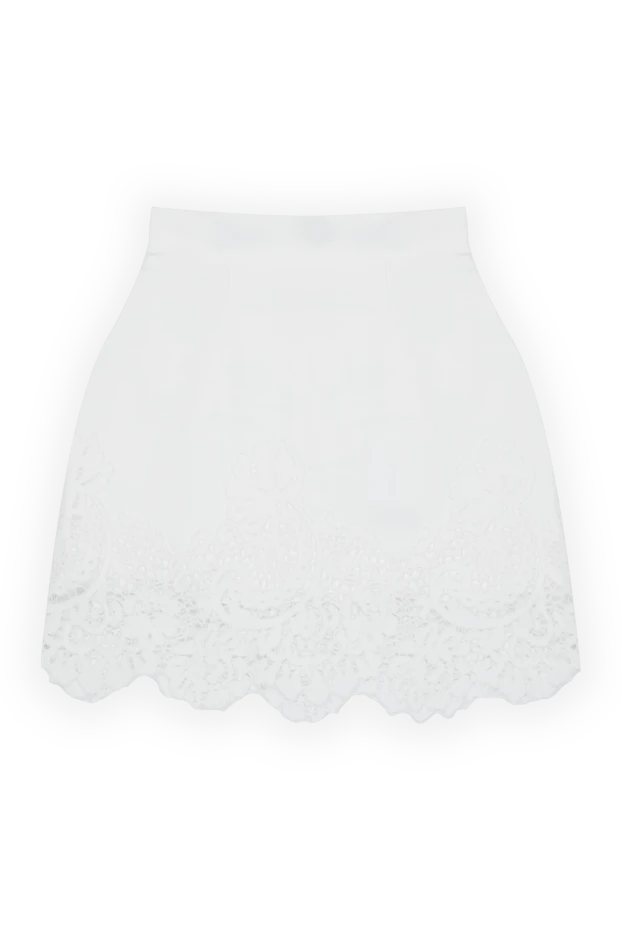 Ermanno Scervino woman white acetate and viscose skirt for women купить с ценами и фото 169058 - photo 1