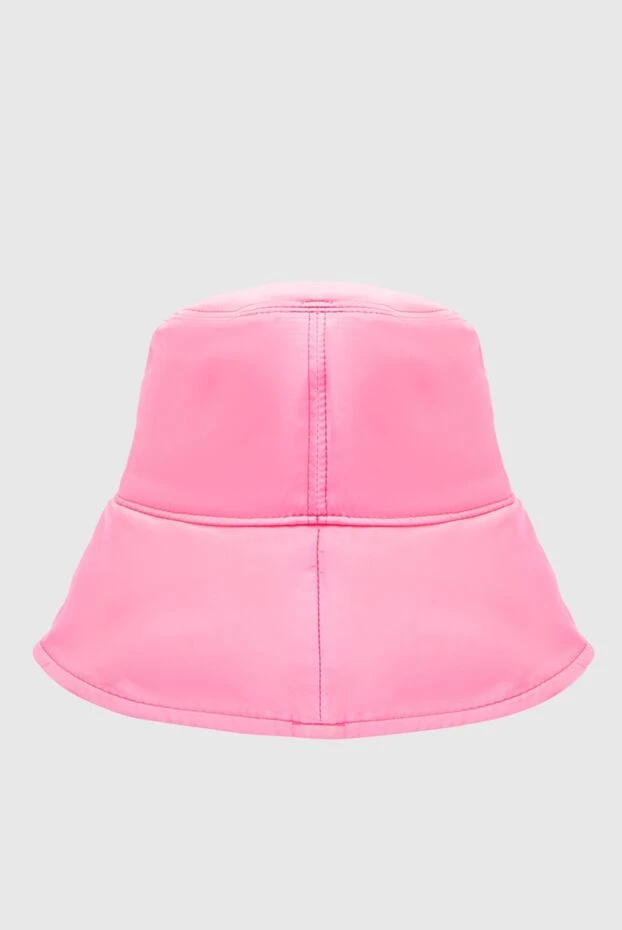 Ermanno Scervino панама женская розовая с вышитым логотипом и широкими полями 169065 - фото 3