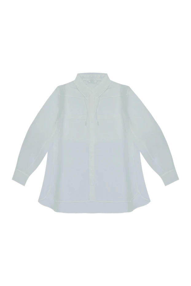 Panicale woman white silk blouse for women купить с ценами и фото 169067 - photo 1