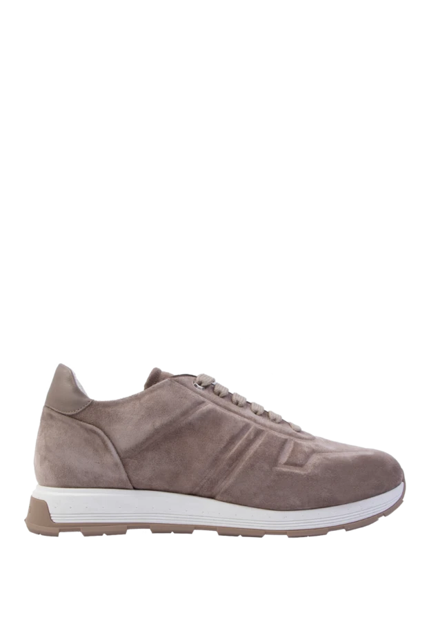 Stefano Ricci ерлерге арналған бежевый нубук кроссовкалары 169108 - фото 1