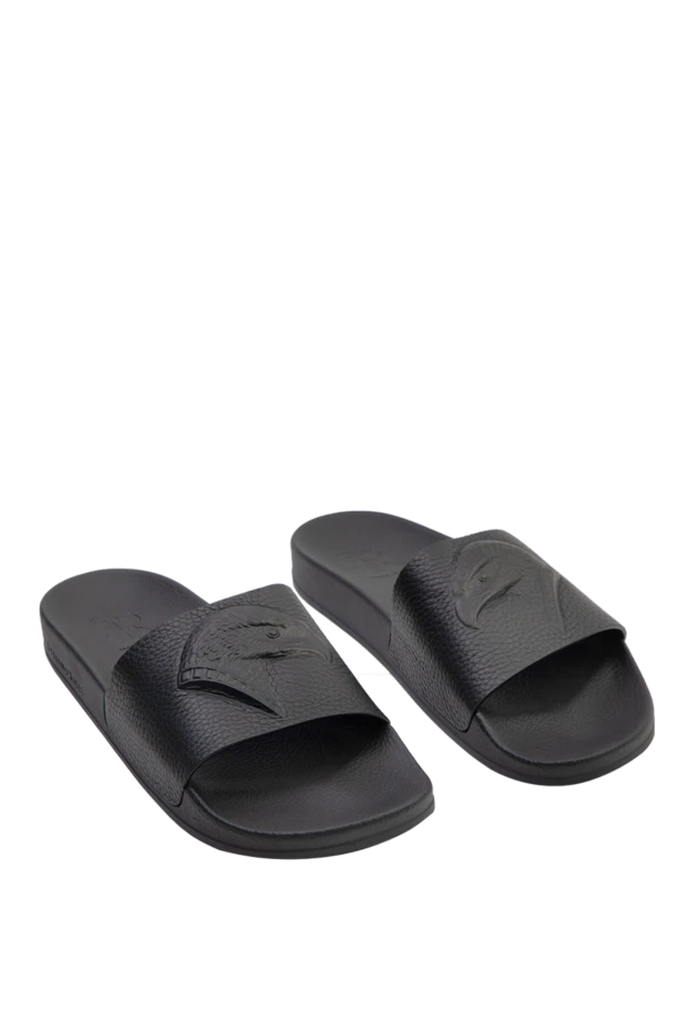 Stefano Ricci black leather flip flops for men 169113 - photo 3