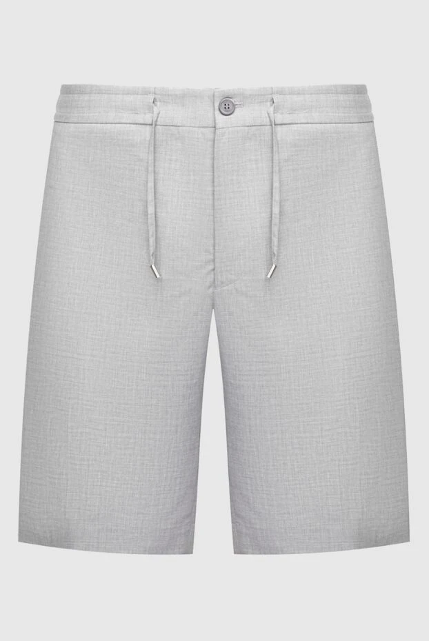 Шорты из шерсти серые мужские - фото 1