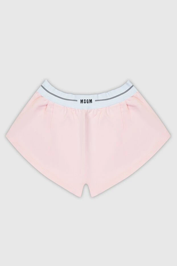 MSGM woman pink cotton shorts for women купить с ценами и фото 169134 - photo 1