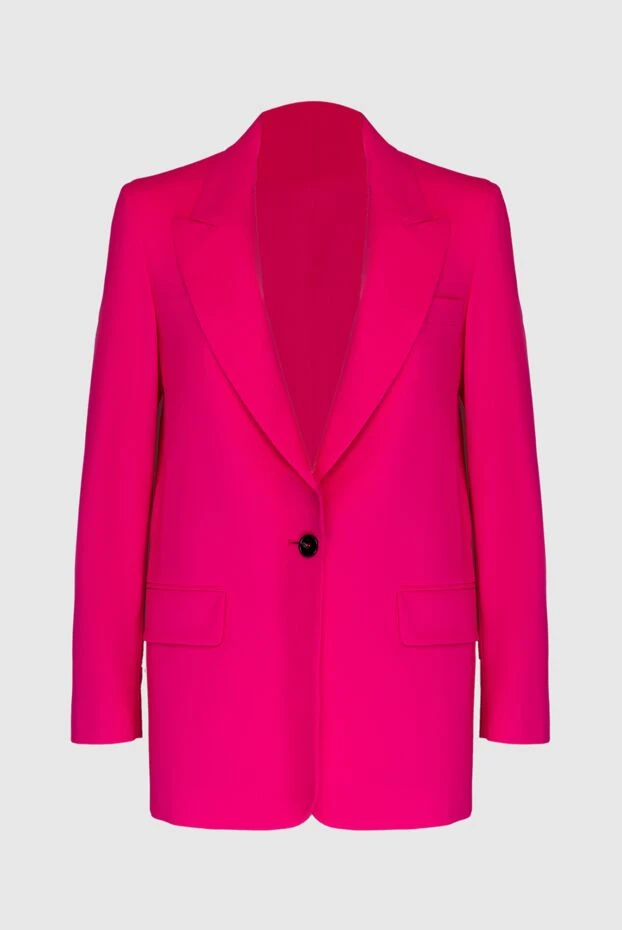 MSGM woman women's pink wool and elastane jacket купить с ценами и фото 169135 - photo 1