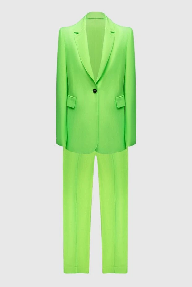 MSGM woman women's green viscose trouser suit купить с ценами и фото 169137 - photo 1