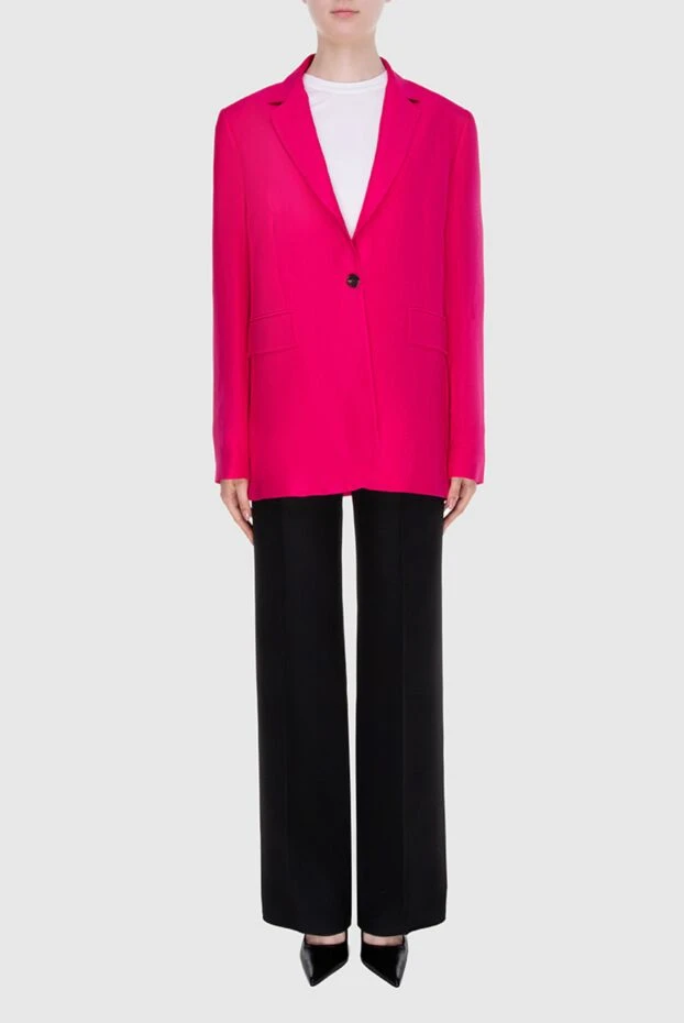 MSGM woman pink viscose jacket for women купить с ценами и фото 169138 - photo 2