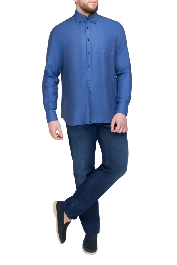 Stefano Ricci джинсы из хлопка и синие мужские джинсы 169141 - фото 2