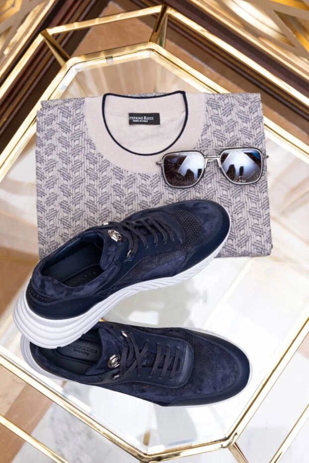 Stefano Ricci бежевый түсті жібек және мақтадан жасалған қысқа жеңді свитер 169144 - фото 2