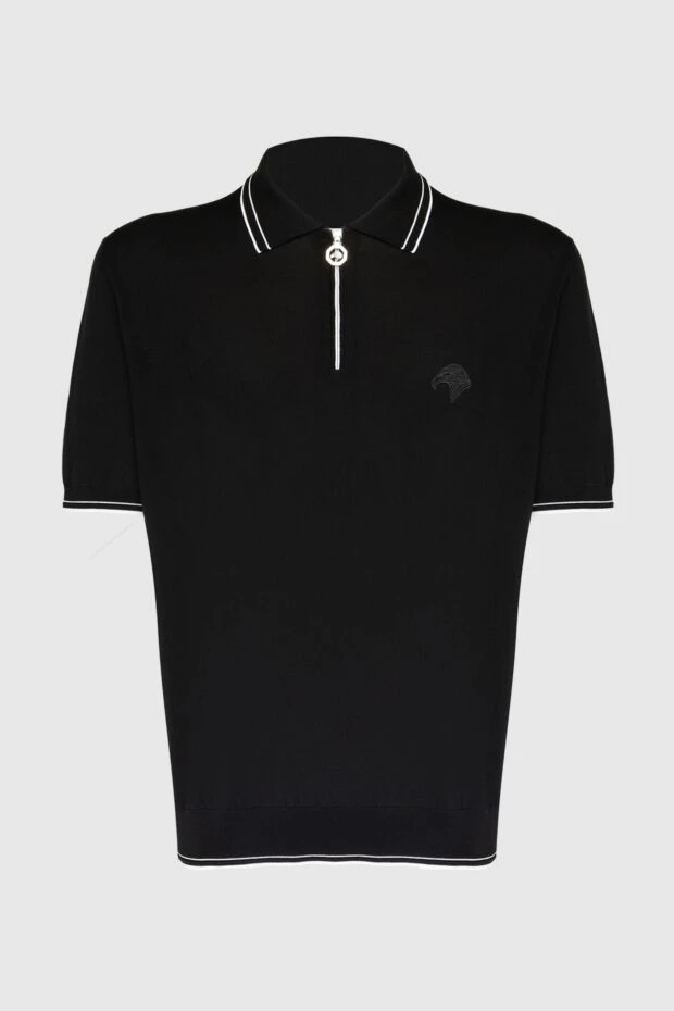 Stefano Ricci поло из хлопка черное мужское 169149 - фото 1