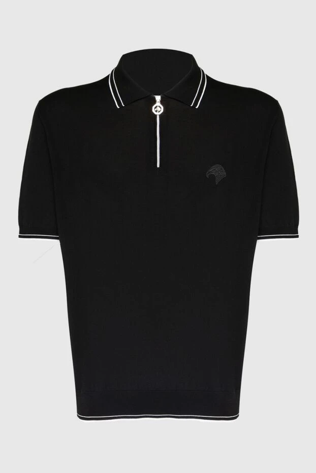 Stefano Ricci поло из хлопка черное мужское 169149 - фото 1