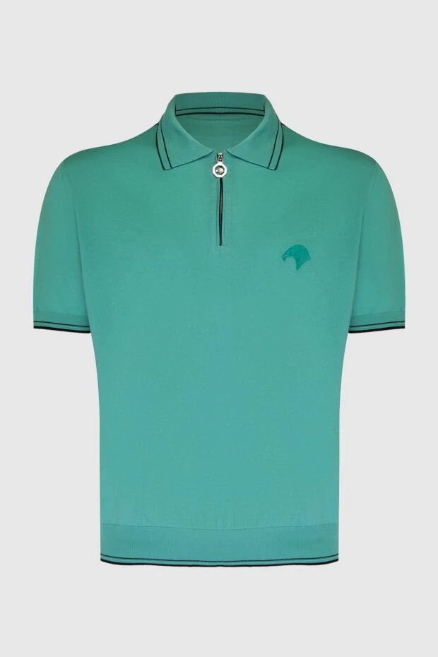 Stefano Ricci поло из хлопка зеленое мужское 169153 - фото 1