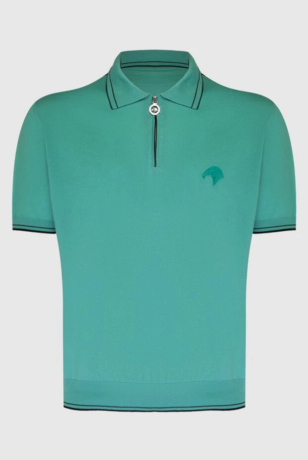 Stefano Ricci поло из хлопка зеленое мужское 169153 - фото 1
