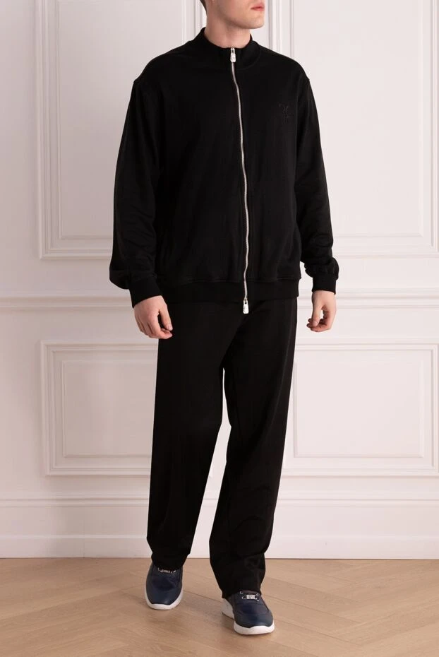 Billionaire man men's silk sports suit, black купить с ценами и фото 169175 - photo 2