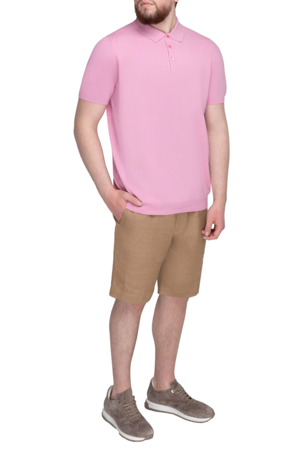 Loro Piana man beige linen shorts for men купить с ценами и фото 169178 - photo 2