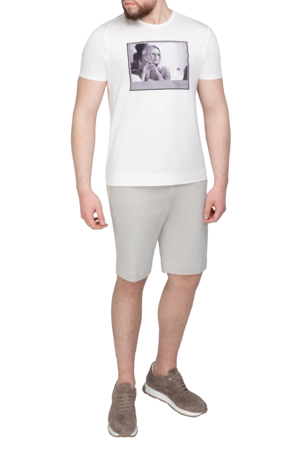 Loro Piana man white cotton shorts for men купить с ценами и фото 169180 - photo 2