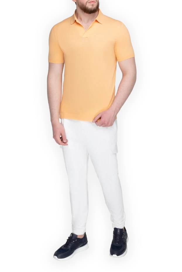 Loro Piana man cotton polo yellow for men купить с ценами и фото 169185 - photo 2